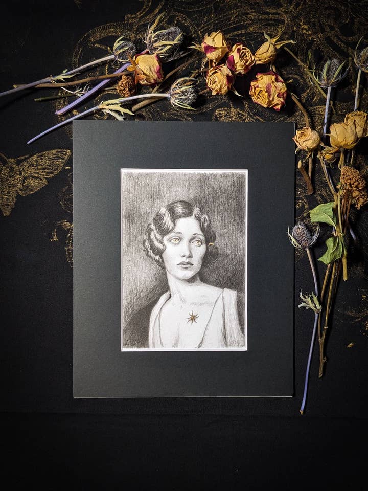 Impressão 5x7" "Seus Olhos Como Pérolas" Ornamentada por atacado de Studio Umbralux