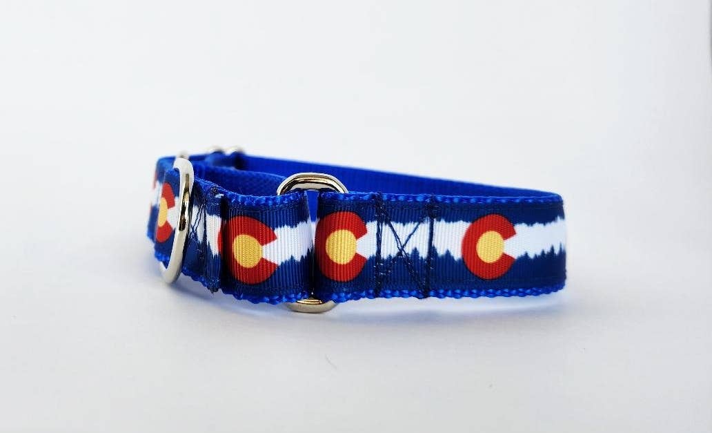 Rocky Mountain Hound - Wholesale Pet Collar - Dog - 1" Blue Colorado Dog Collar, Leash, or Martingale6