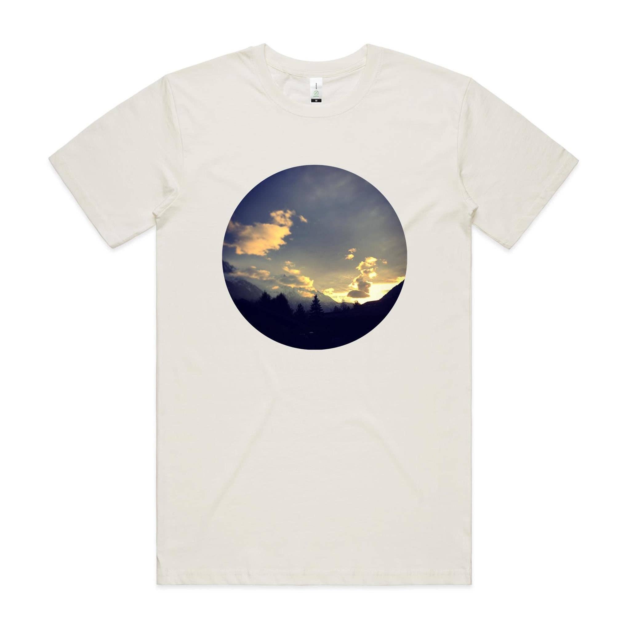 High Tees - Wholesale T-Shirt (Graphic) - Unisex - Chamonix Sunset T shirt x5
