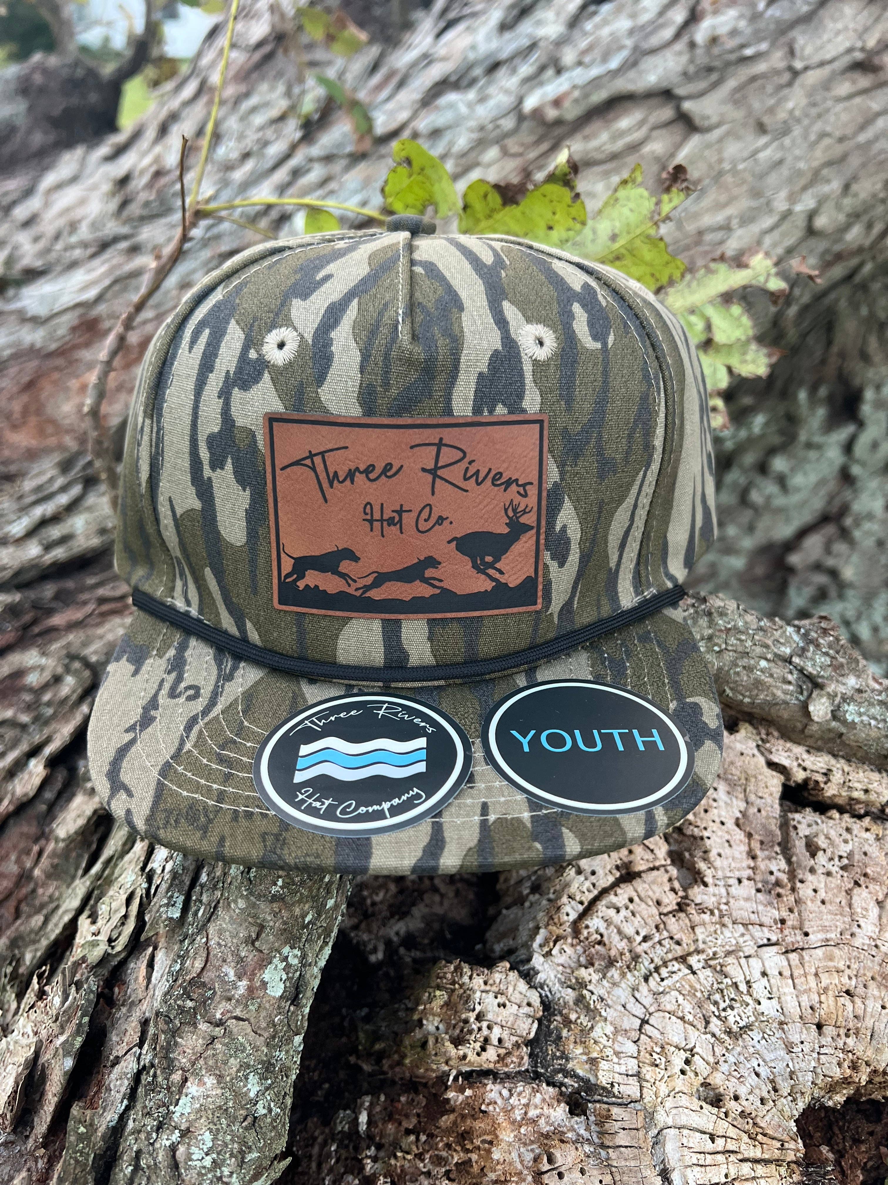 Three Rivers Hat Co. - Wholesale Kids Hat - Kids - YOUTH/KIDS - Deer Dog Hunting - Camo Rope Hat - Lost Hat Co.1