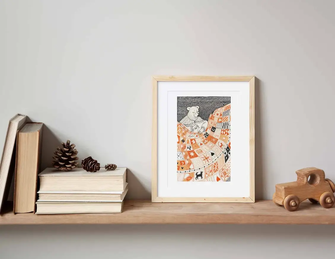 Katia Hinic Studio - Wholesale Art Print - 'Mother Sews' Art Print4