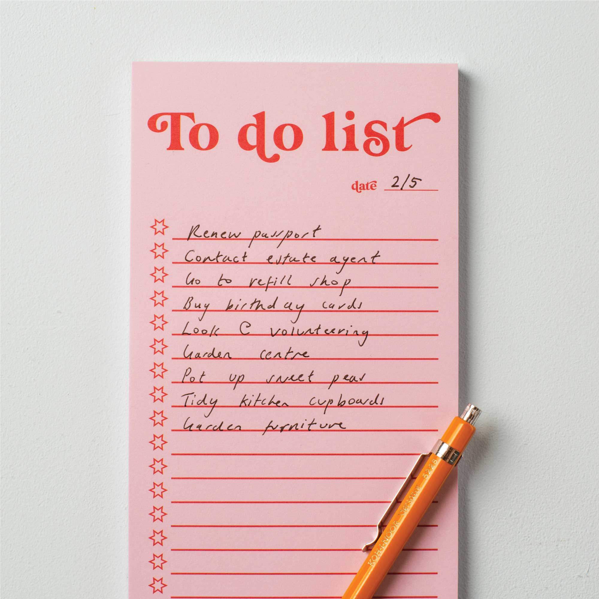 Good Tuesday (Once Upon a Tuesday) - Wholesale Notepad - To Do List Pad | Pink & Red1