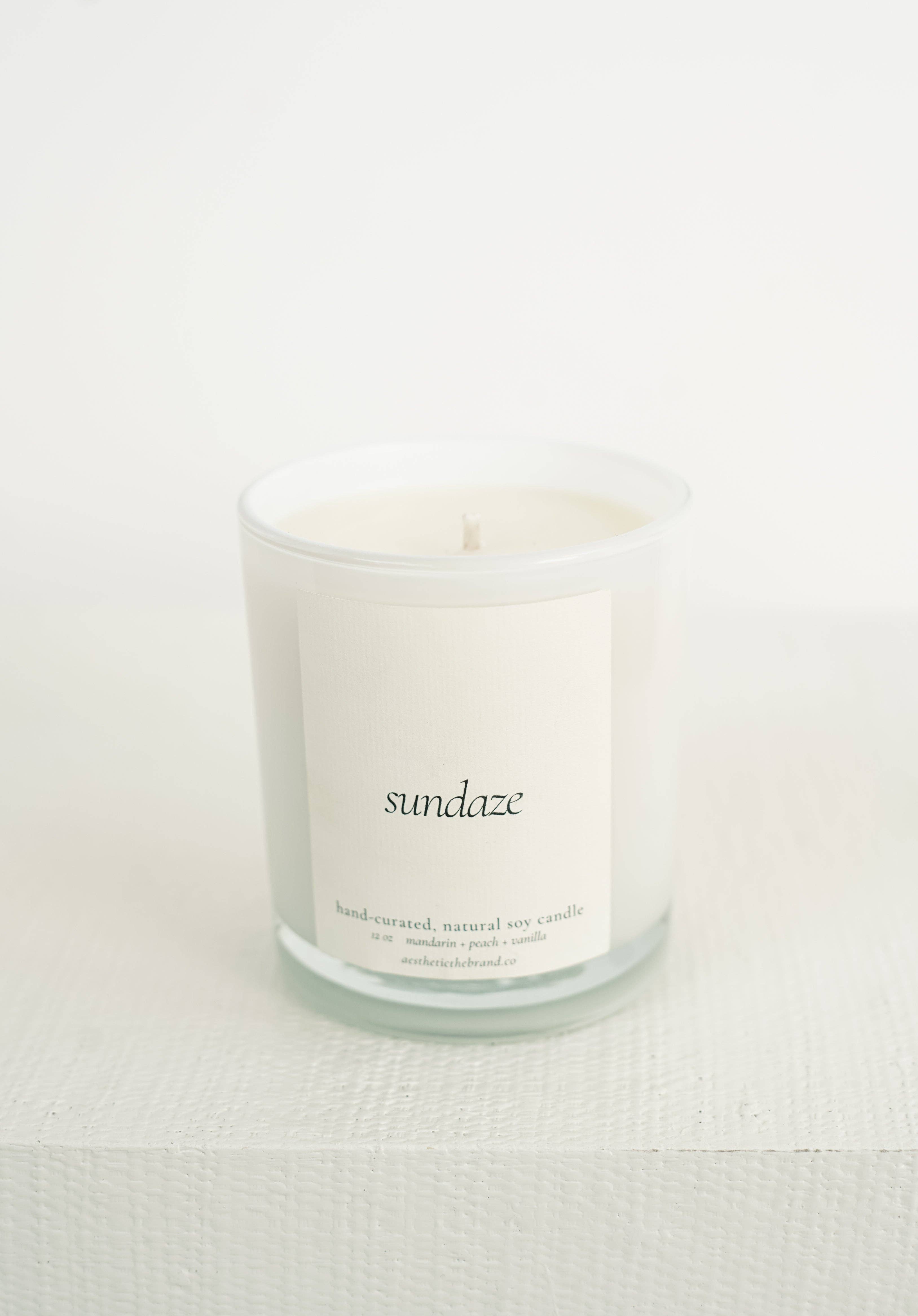 NAI - Wholesale Jar/Filled Candle - SUNDAZE | Mandarin + Peach + Vanilla