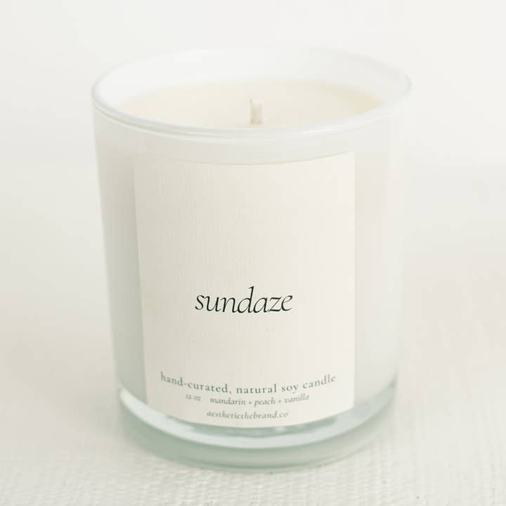 NAI - Wholesale Jar/Filled Candle - SUNDAZE | Mandarin + Peach + Vanilla0