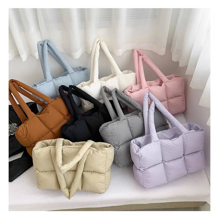 Sweetkama – Engroshandel Tote bag - Dame – Sweetkama dame skuldertaske i ensfarvet polstret skumdesign SKAB413419