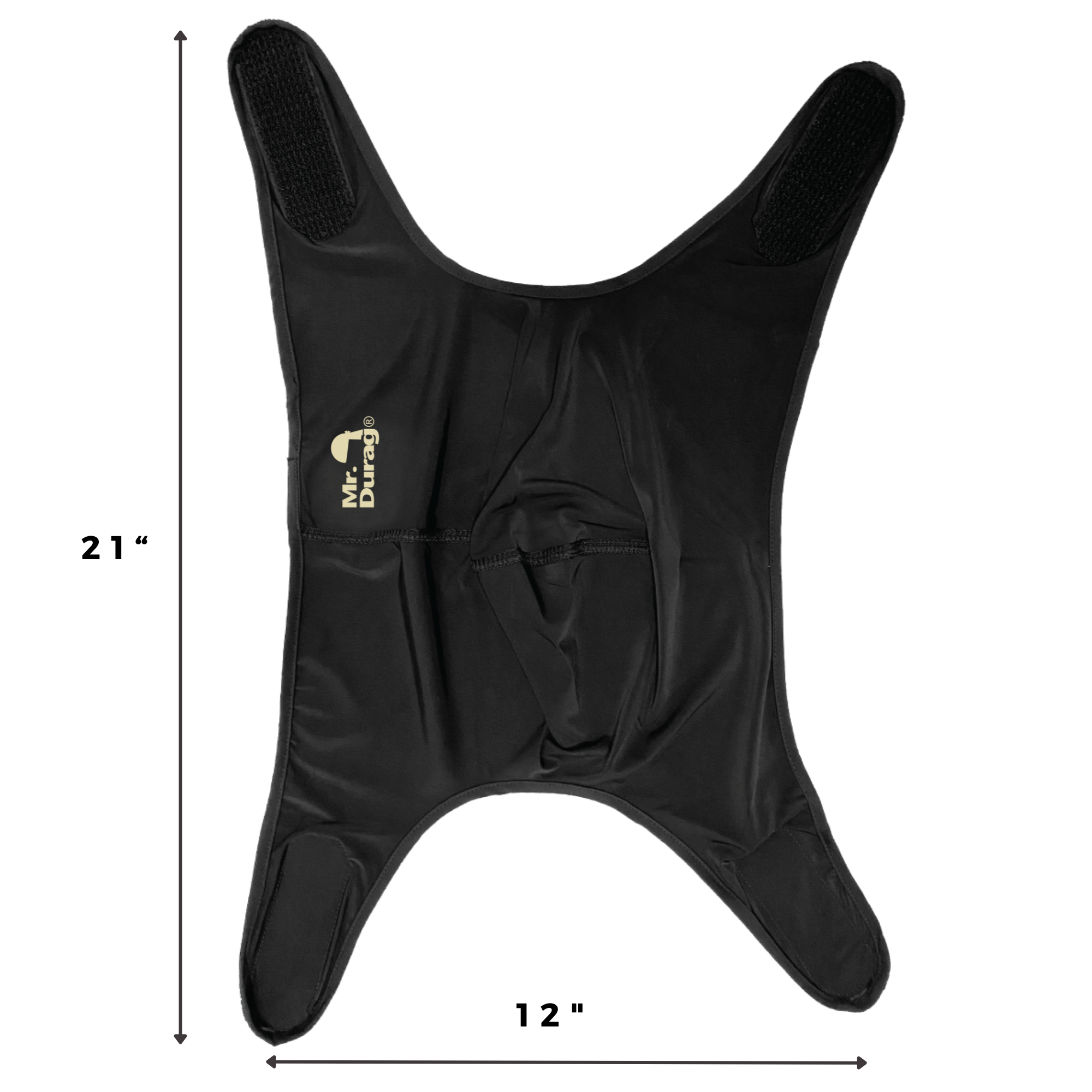 Annie International, Inc. - Wholesale Hair Towel/Wrap - Mr. Durag Spandex Velcro Compress Wave Cap, Black2