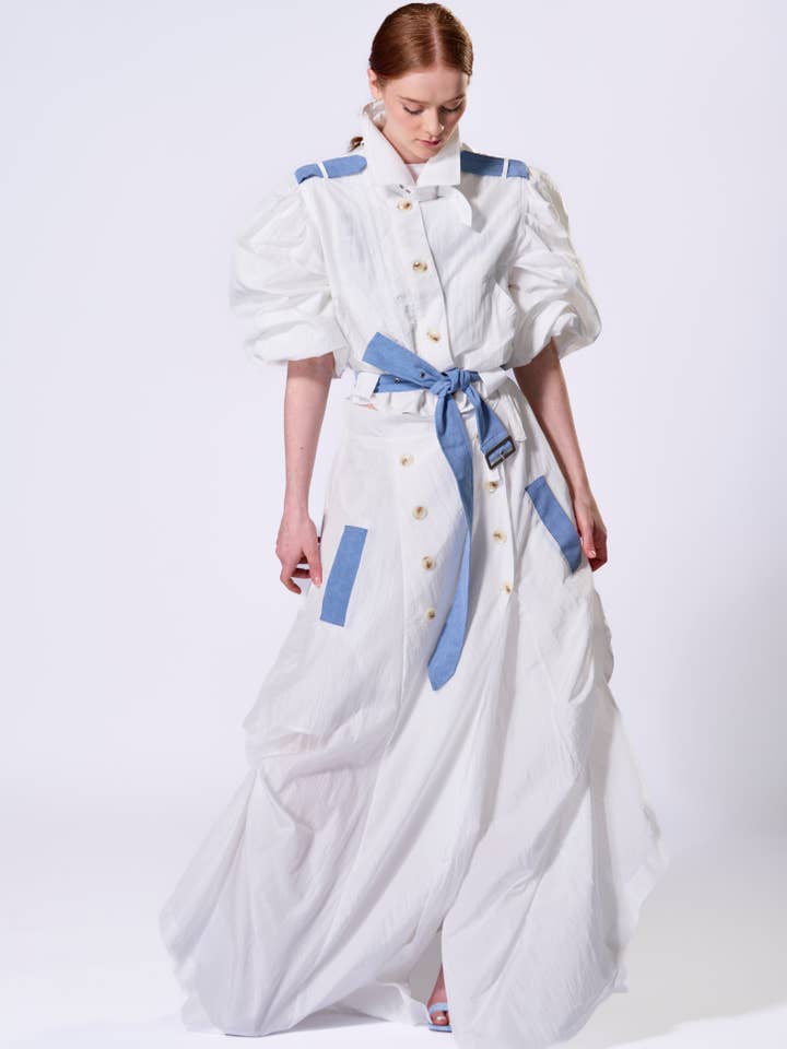 The Fifth Week - Wholesale Top & Skirt Set - Women's - White Windbreaker Set