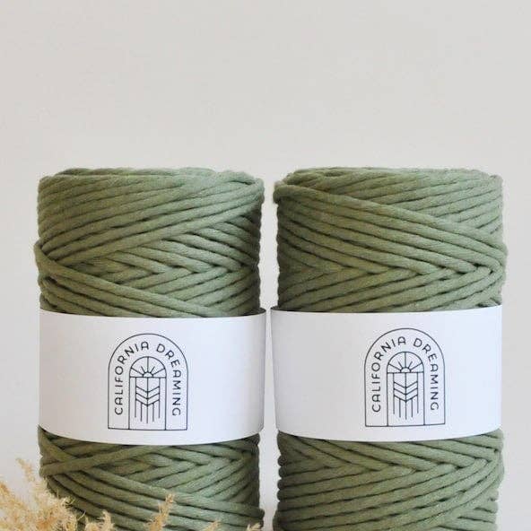 California Dreaming Macrame - Wholesale Yarn - 4mm recycled cotton rope | twisted | 100m10