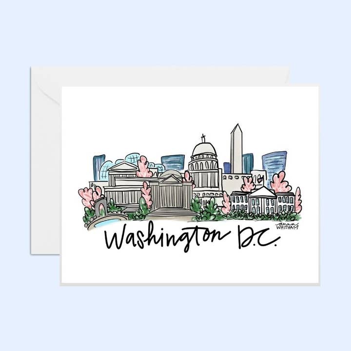 Washington D.C. Notecard Set | Skyline | Cityscape | for wholesale by Anna Whitham Co.