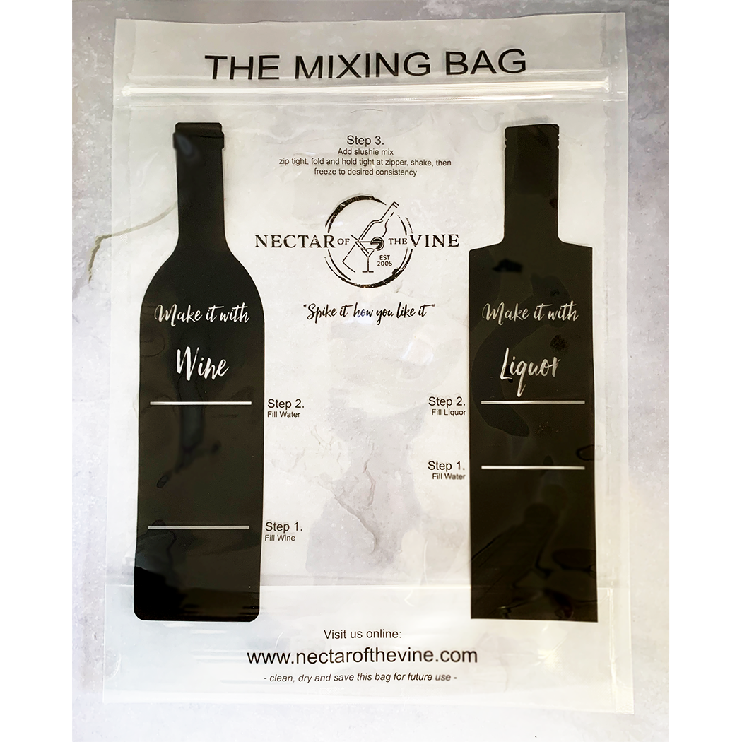 Nectar of the Vine - Wholesale Cocktail Shaker - Reusable Frappe Mixing Bags - 10 pack1