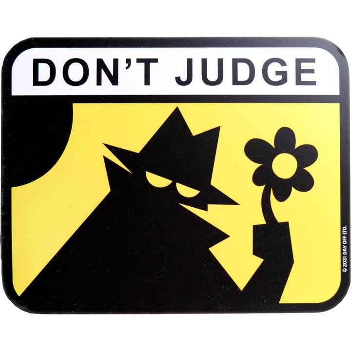 Don't Judge Sticker for wholesale by Day Off Ltd.