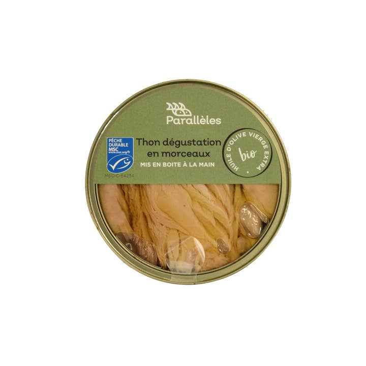MSC-Thunfisch in Bio-Olivenöl für den Großhandel von Conserves Parallèles