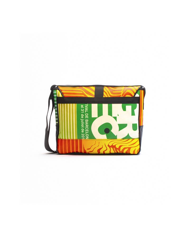 DEMANO - Wholesale Shoulder Bag - Women's - Borne - Blue - Orange - Eco Recycled Shoulder Bag1