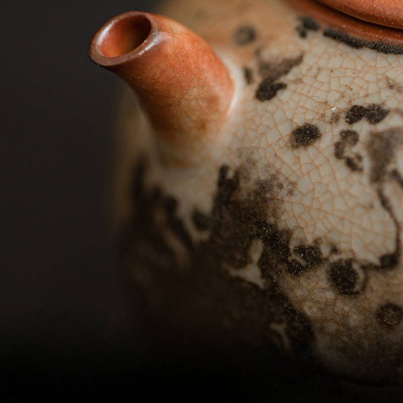 Gohobi （We cover U.S. import duties） - Wholesale Tea Pot - Gohobi Handmade Black Ink Hand-painted Cat Teapot 00515