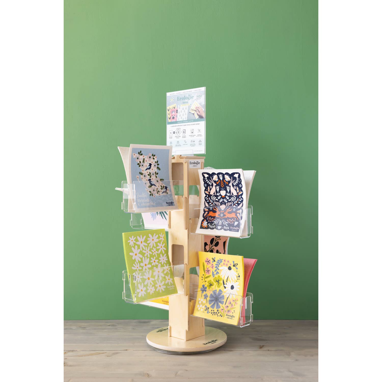 Ecologie - Wholesale Dishcloth - Swedish Dishcloth Counter Display DISHCLOTHS SOLD SEPARATELY6