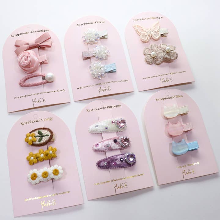 Yuko B - Wholesale Hair Clip - Women's - Offer with display - Symphonique Barrettes3