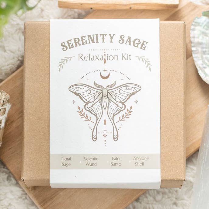 Serenity Sage Relaxation Smudge Kit for wholesale by Something Different Wholesale
