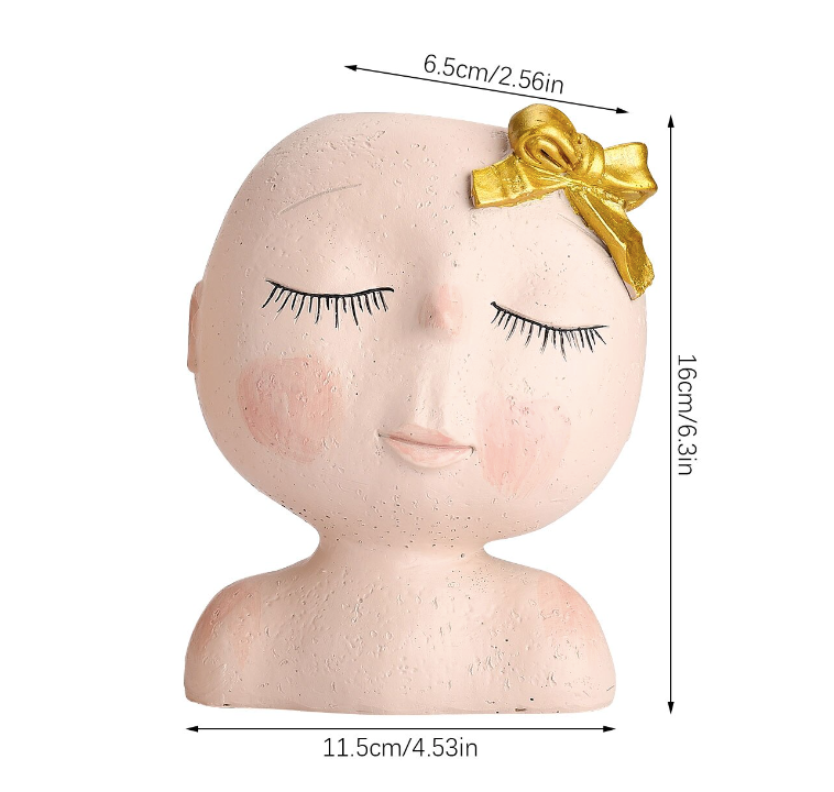 Homerely (We Cover All Import Duties) - Wholesale Vase - Human Head Vase Flower Pot (Exclude Plants)3