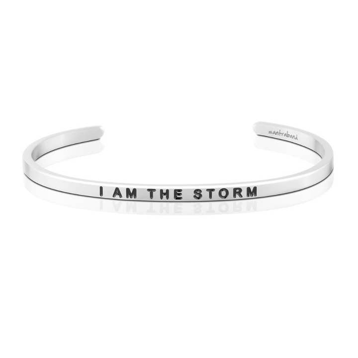 MantraBand - Wholesale Cuff Bracelet - I Am The Storm - inspirational mantraband® cuff bracelet