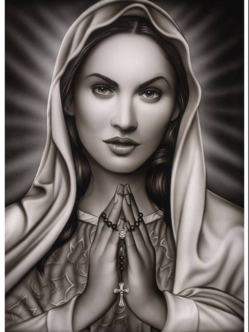 Praying Mary - Art Print for wholesale by Black Market Art