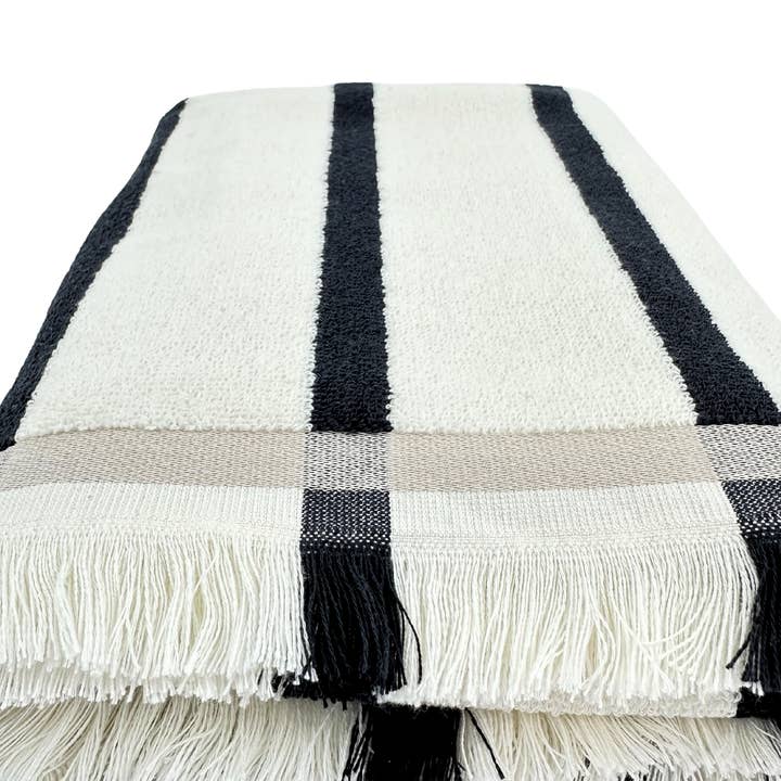 Buld&Co. - Wholesale Beach towel - Terry Turkish Towel Soft Thick XL Peshtemal Striped5