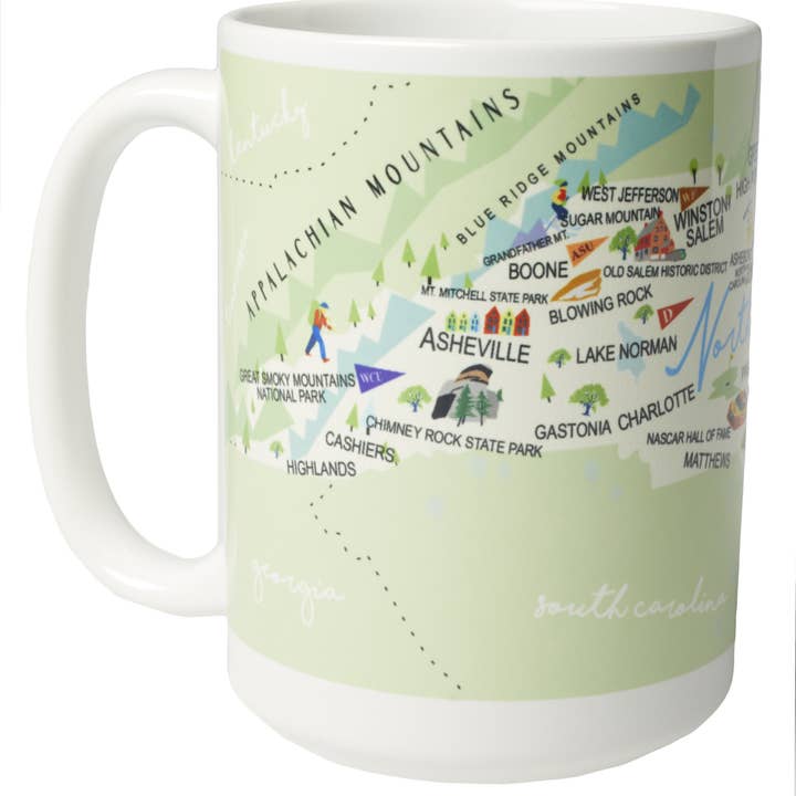 North Carolina 15-oz. Ceramic Mug for wholesale by Galleyware