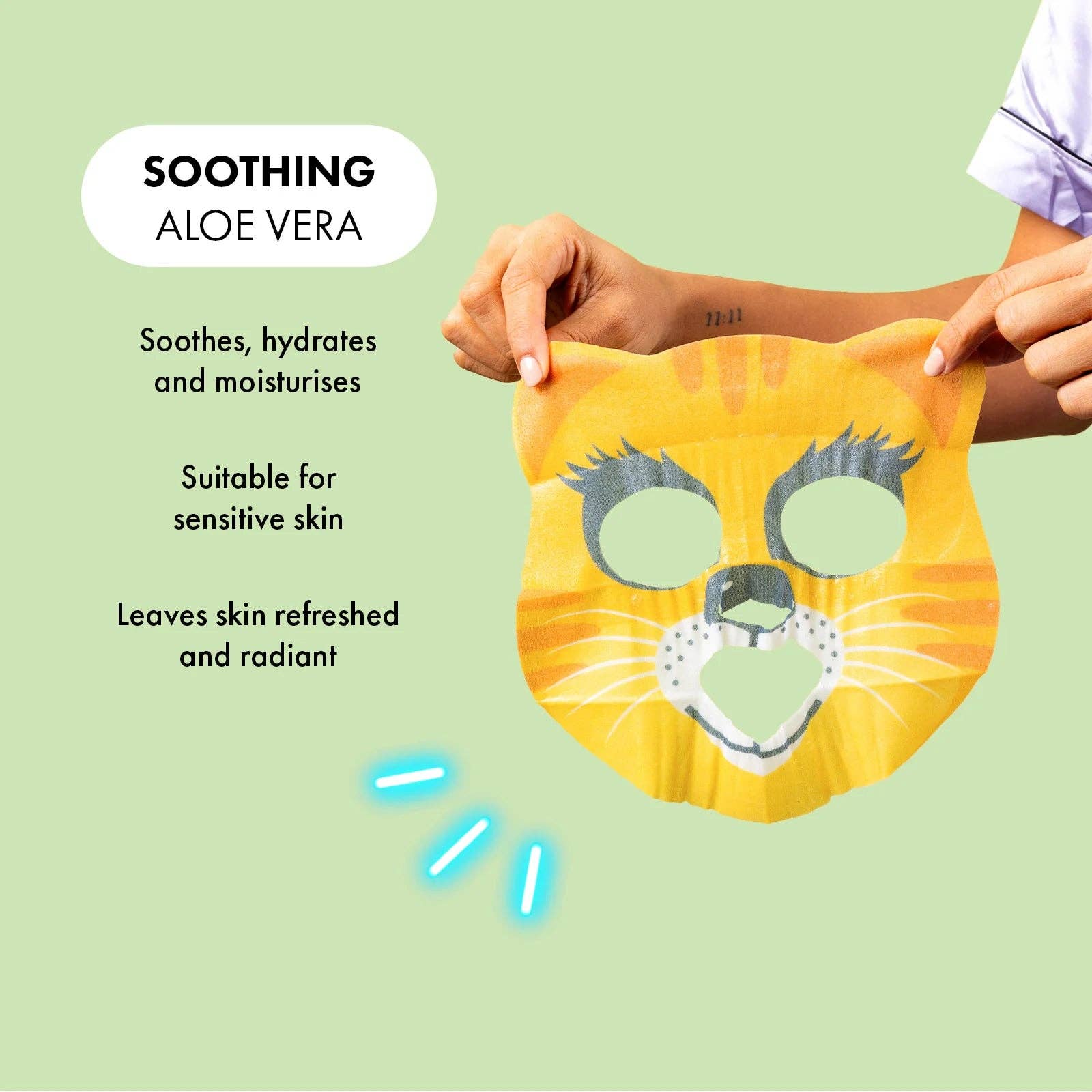 Beauty Goddess – wholesale Skincare face mask – 7th Heaven Go Wild Pamper Box Skincare Gift Set - 6 Printed Animal Face Masks and 1 Panda Headband Childrens Gift4