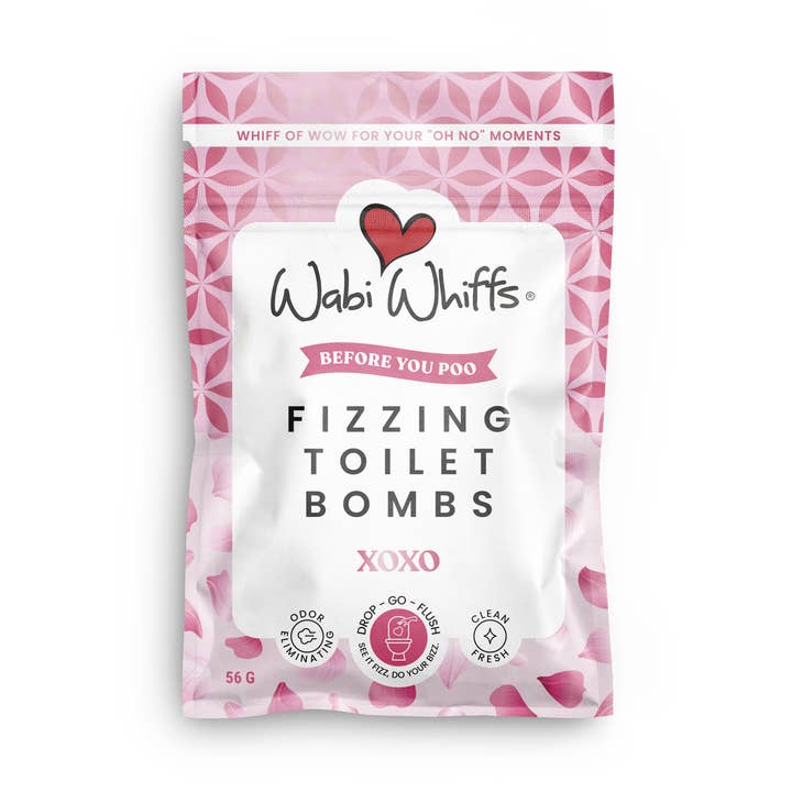 Wabi Whiffs - Wholesale Toilet Cleaner - 56g XOXO Fizzing Toilet Bombs