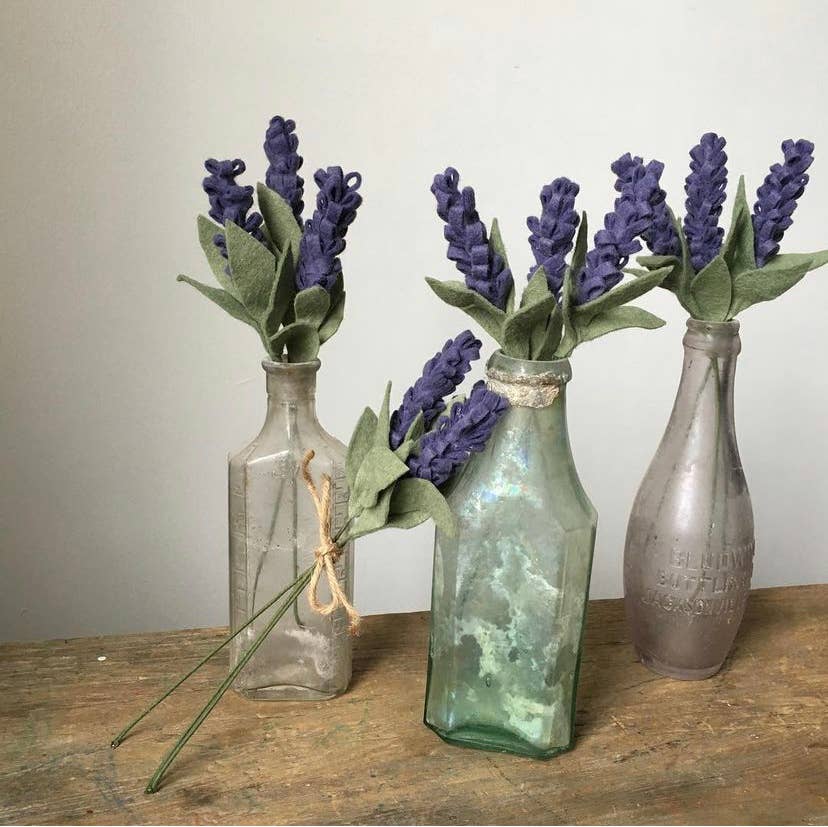 Fleurish Felt Flower Co. - Wholesale Artificial Flowers - Felt Lavender2