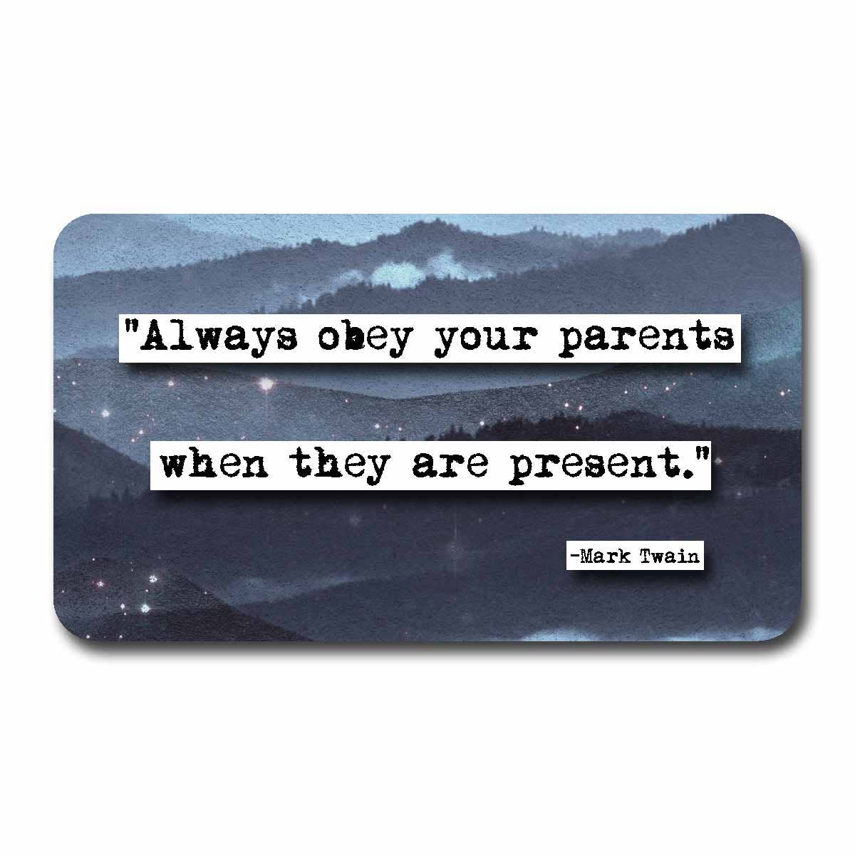 ChicalooKate - Vente Carte de vœux classique - Mark Twain - Mini cartes de citation Pocket Wisdom12