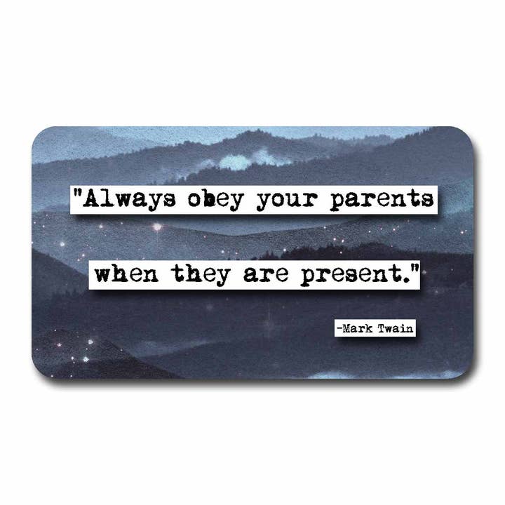 ChicalooKate - Wholesale Everyday Greeting Card - Mark Twain - Pocket Wisdom Mini Quote Cards12