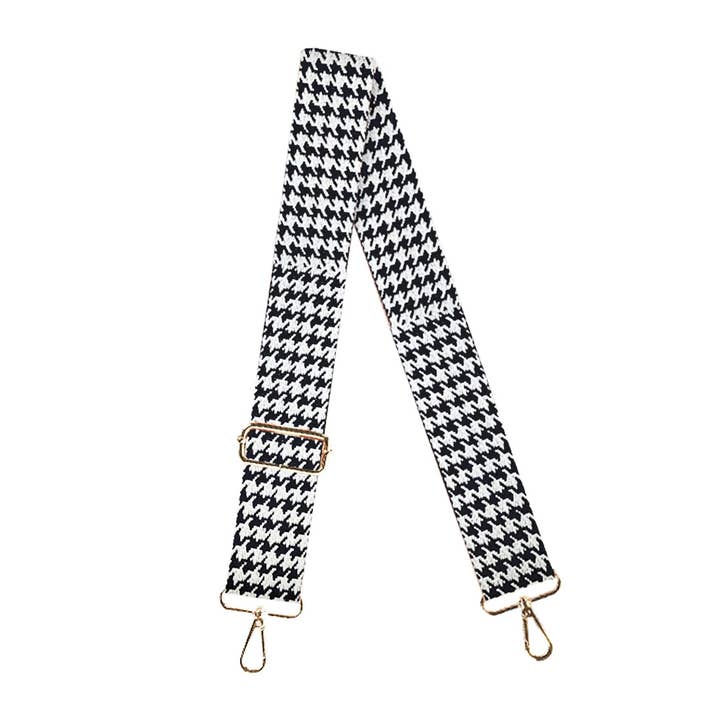 Houndstooth Crossbody Strap for wholesale by Viv&Lou