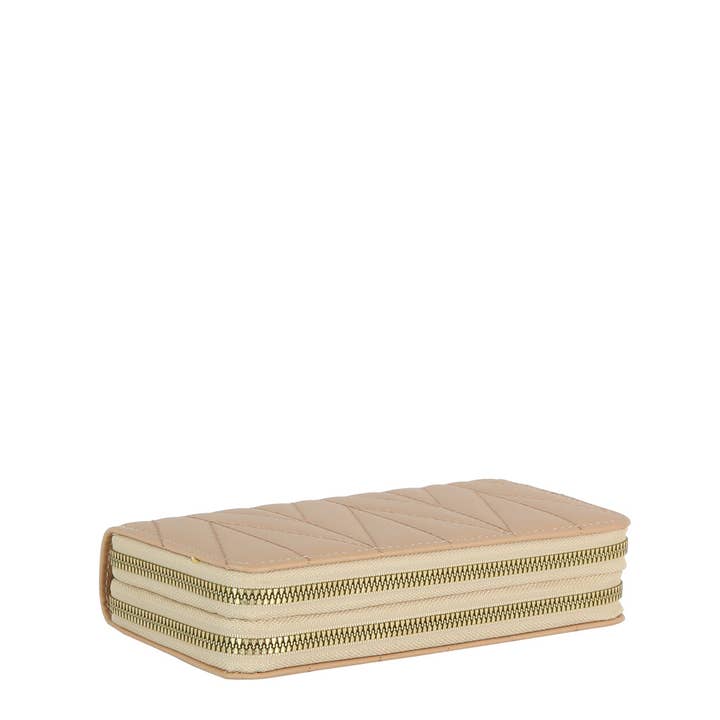 Handbag Factory Corp - Wholesale Wristlet - Zigzag Stitch Zip Wristlet Wallet3