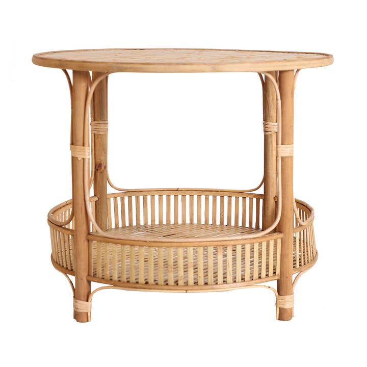 Bambus sidobord i brunt, 61x61x50 cm för wholesale av Kodu