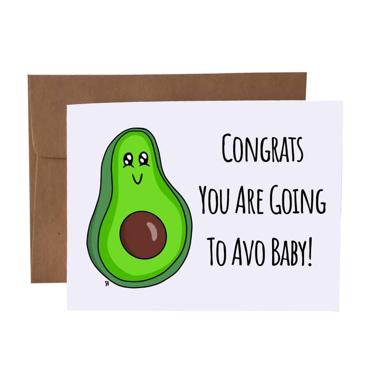 Congrats You Are Going To Avo Baby Avocat Carte de voeux pour la vente par SKP ink