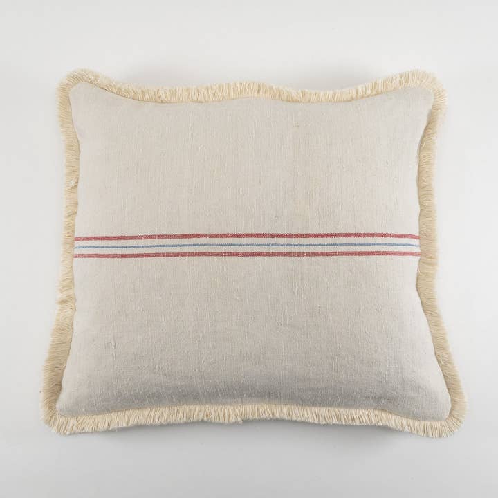 Lineage Botanica - Wholesale Throw/Decorative Pillow - Pillow: Handwoven antique Hungarian hemp - P294