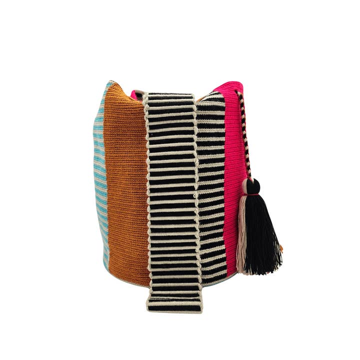 Origin Colombia - Wholesale Crossbody Bag - Women's - Jade Fair-Trade Wayuu bag, Authentic Colombian Handbags