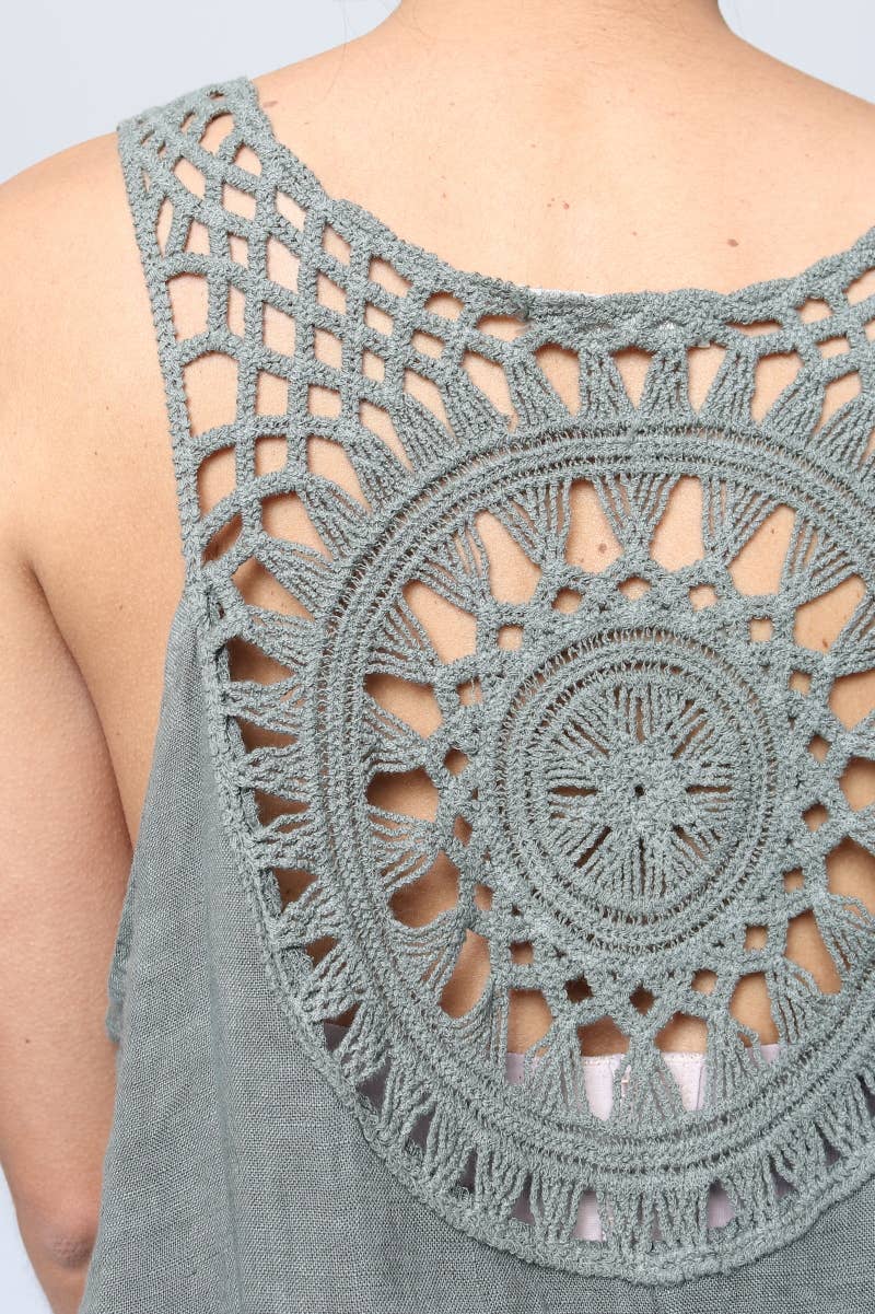 LÉA & LUC – wholesale Dress – Women's – Sleeveless long dresses in 100% Linen REF. 49088