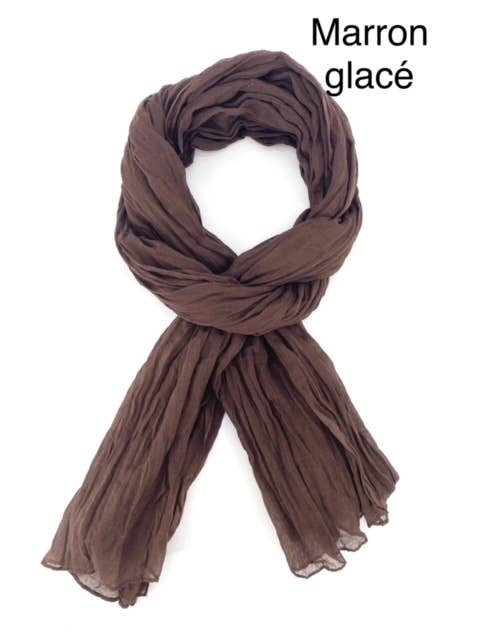 Maison Unik Accessoires - Wholesale Scarf - Unisex - Plain Cheche Scarf 100% Cotton - Unisex - 54 colors25