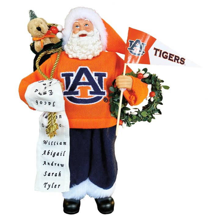 12" Auburn Proud Santa for wholesale by Santa’s Workshop Inc.