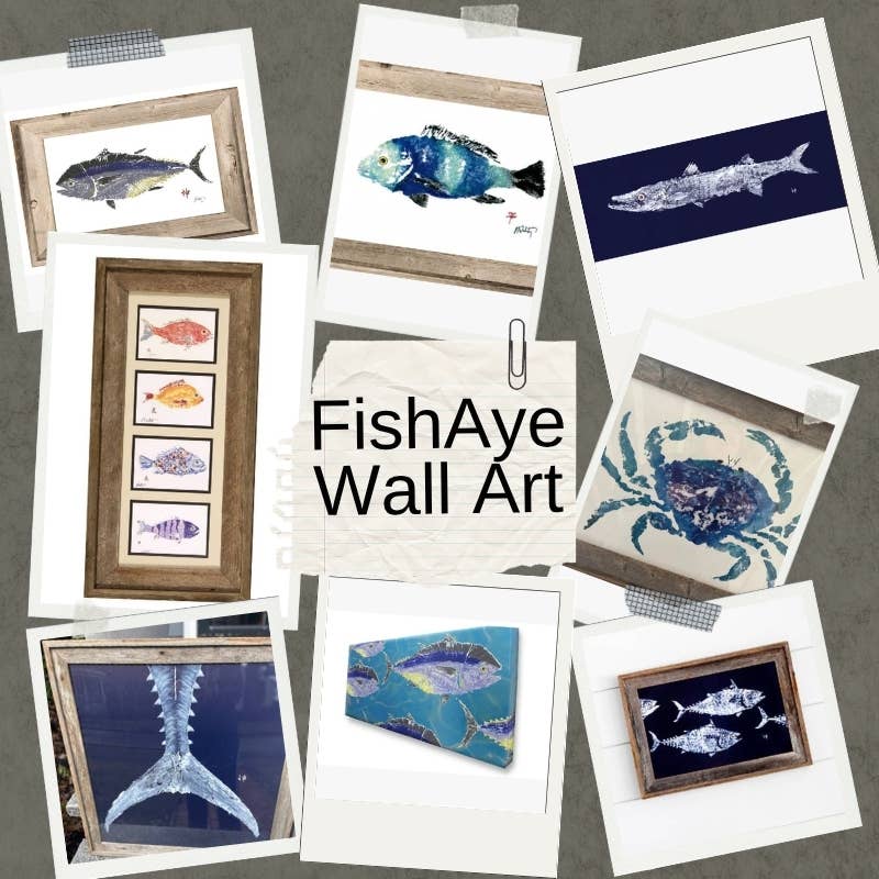 Fish Aye Trading - Wholesale Art Print - Jamaican Blue Driftwood Framed 12x18 Print | Coastal1
