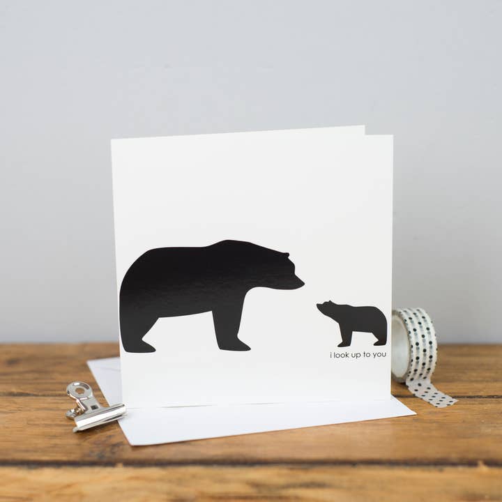 Carte « I Look Up To You » en forme d'ours pour la fête des mères pour la vente par Heather Alstead Design Ltd