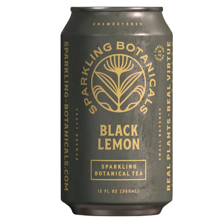 Rishi Sparkling Botanicals - Wholesale Soda/Carbonated Drink - Black Lemon Sparkling Botanicals by Rishi Tea1