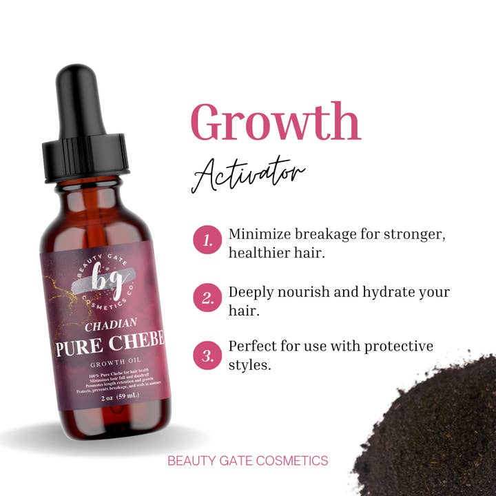 Beauty Gate Cosmetics - Wholesale Hair Oil - Beauty Gate Wild-harvested Pure Chebe Growth Oil3