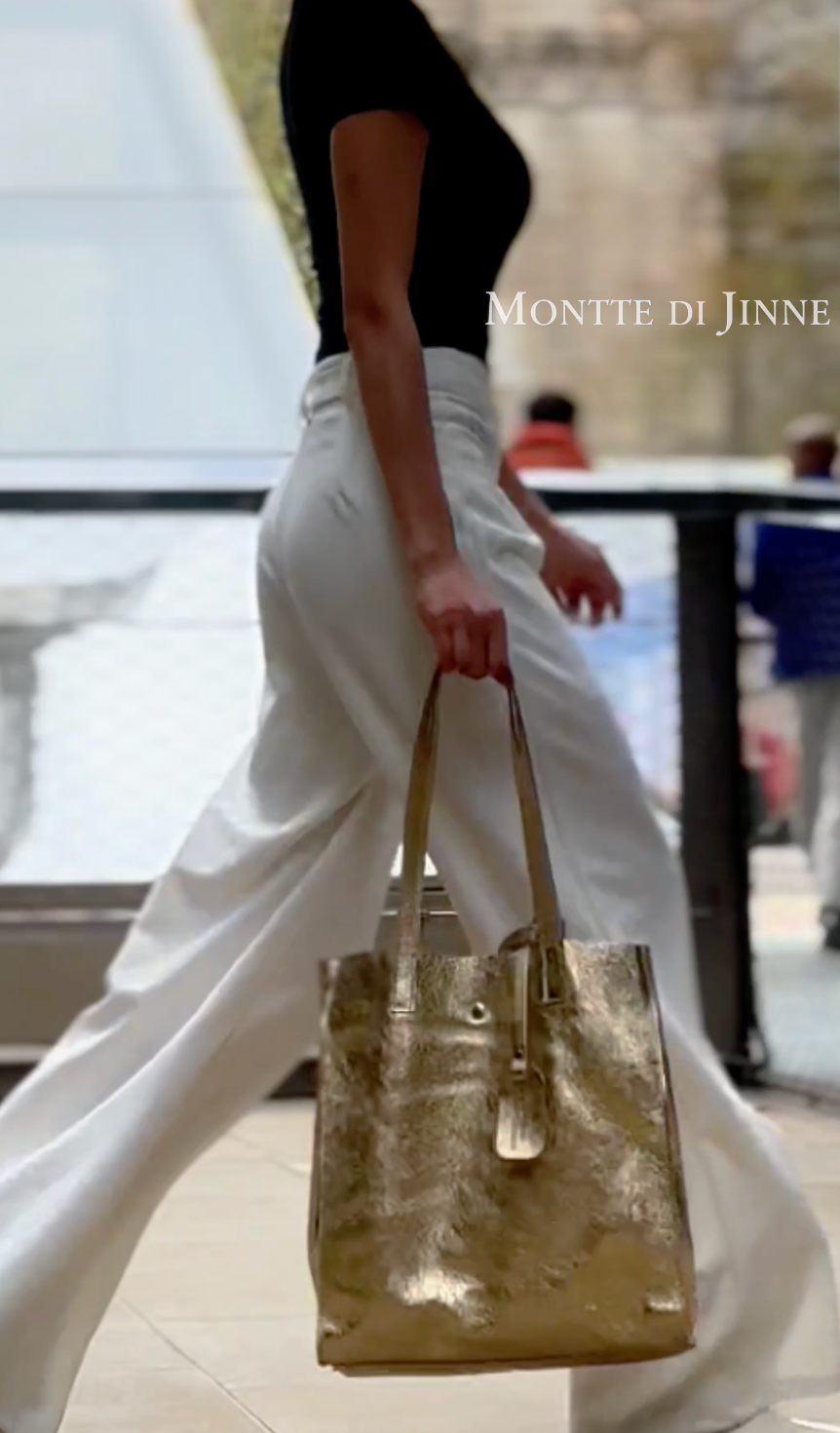 MONTTE DI JINNE - Vente Tote bag – femme - Sac cabas en cuir italien avec pochette amovible9