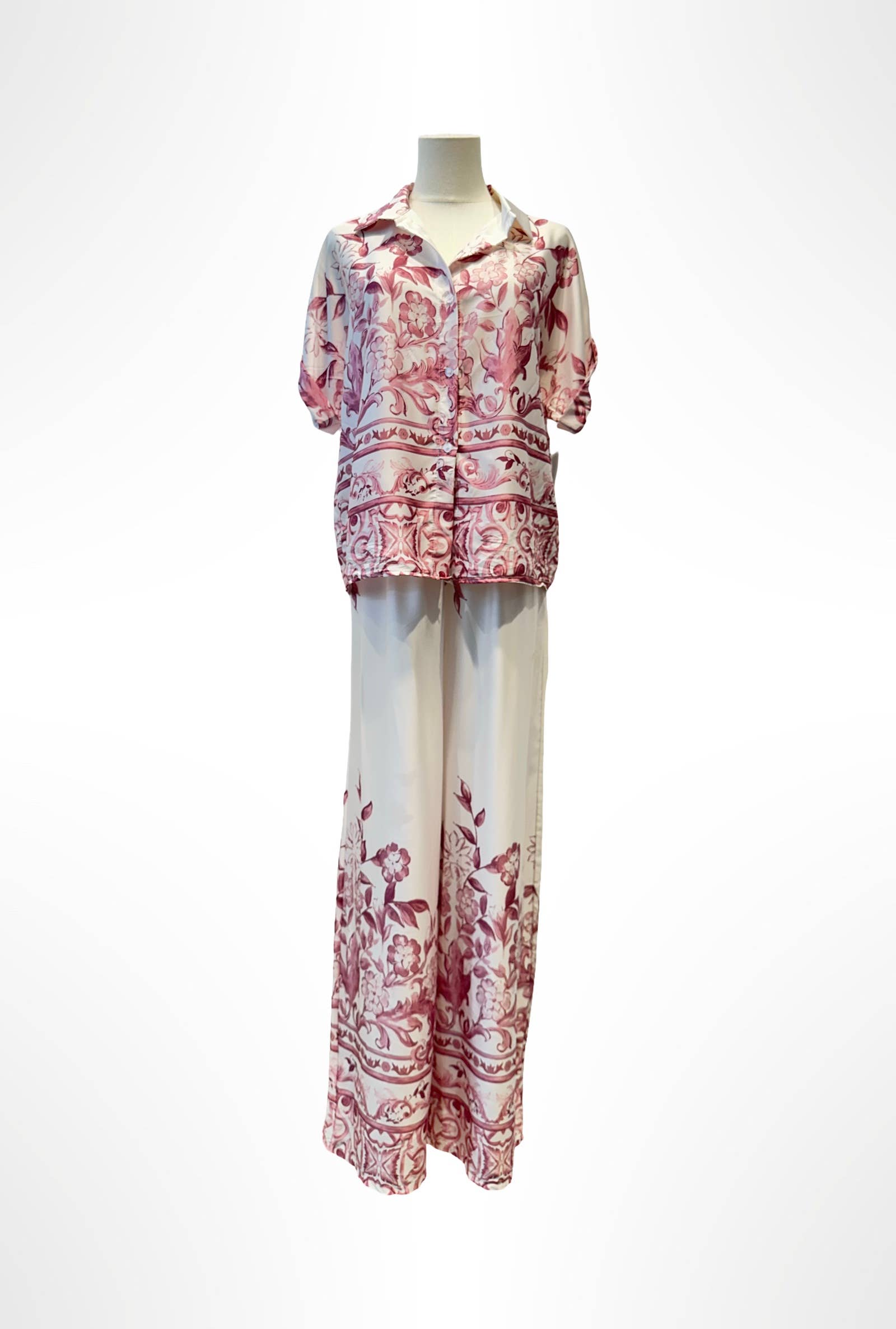 AMARIA - Wholesale Top & Pant Set (NOT Loungewear) - Women's - Women's Floral Print Set – 8873044