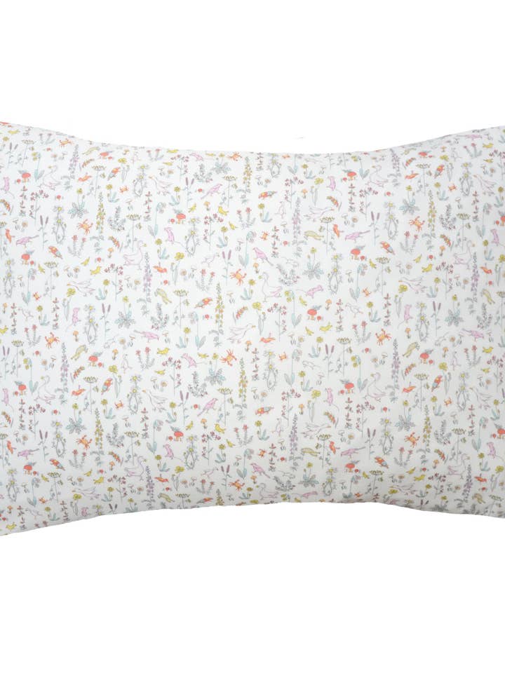 Pillowcase made with Liberty Fabric THEO PINK for wholesale by Coco & Wolf