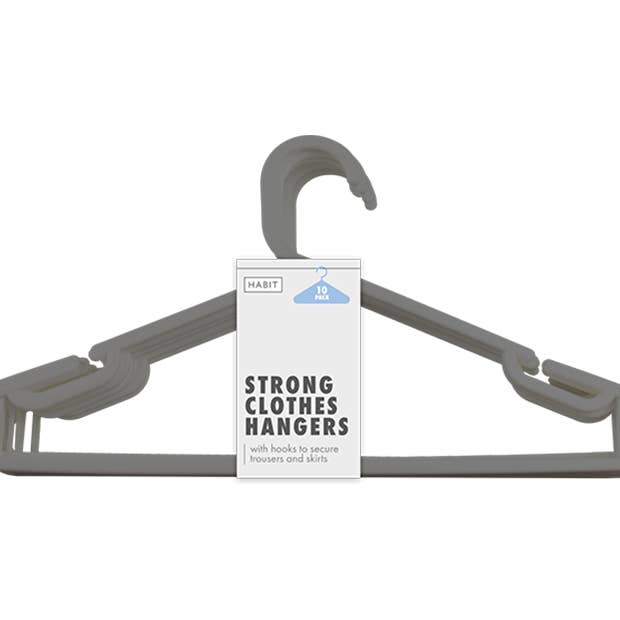 LMT-UK – wholesale Clothes hangers – Strong Clothes Hangers 10pk - 50562838710611
