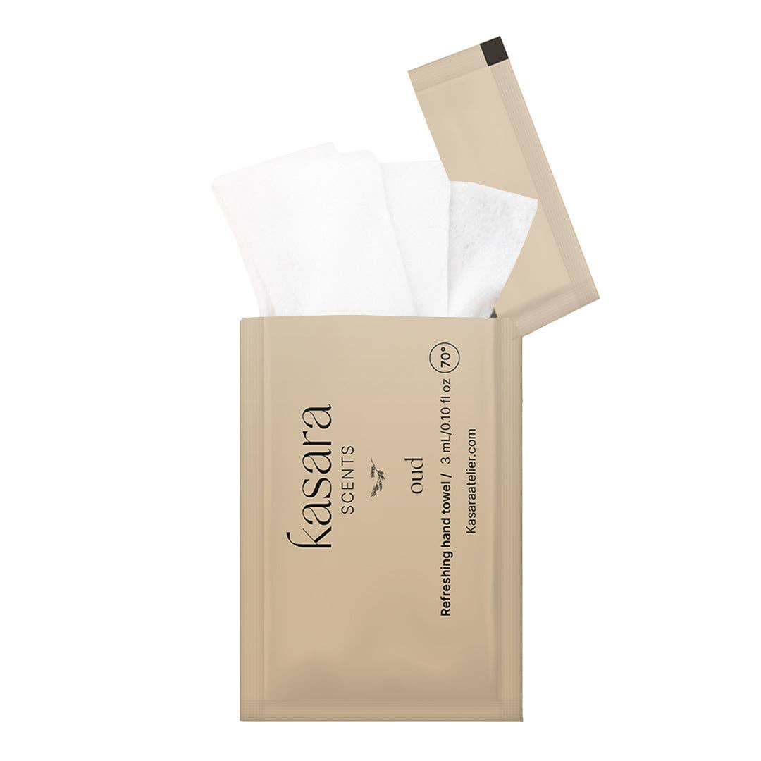 Kasara Atelier - Wholesale Hand sanitiser - Oud, perfumed wipes 60pcs2