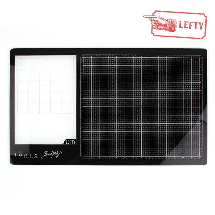 Tim Holtz - Glass Media Mat Left-Handed - 1913e for wholesale by Tonic Studios